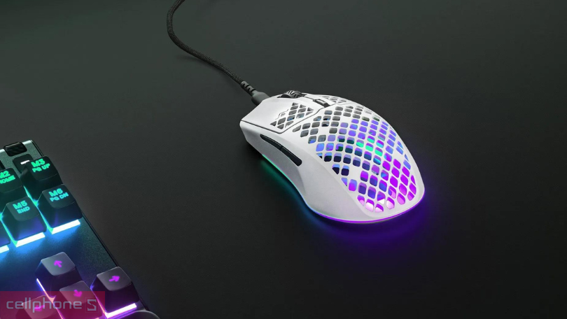 Chuột Gaming Steelseries Aerox 3 Snow - Siêu nhẹ, siêu vượt trội 