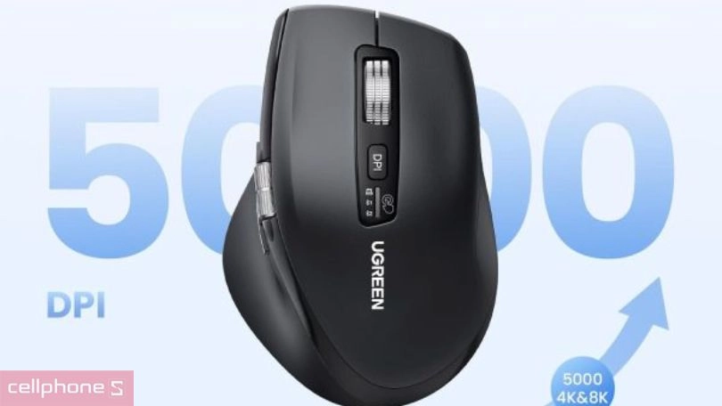 Độ nhạy của chuột không dây Bluetooth Ugreen M751 công thái học