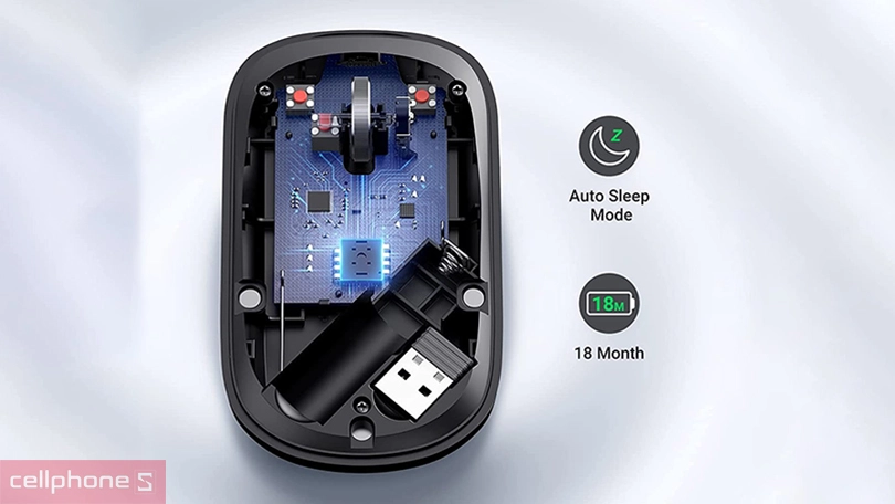 Pin chuột Ugreen MU001 Portable