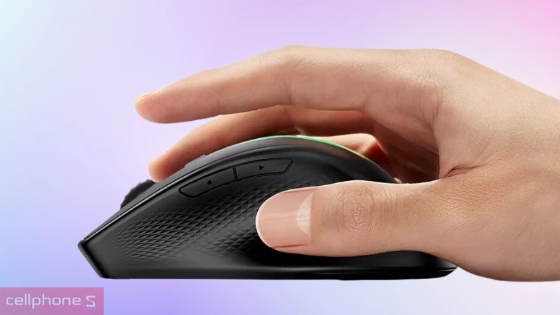 Thiết kế, màu sắc của chuột không dây Bluetooth Ugreen MU101 Đen