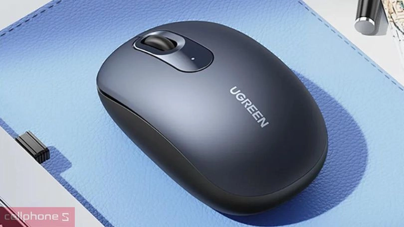 Thiết kế chuột không dây Ugreen MU105 Midnight