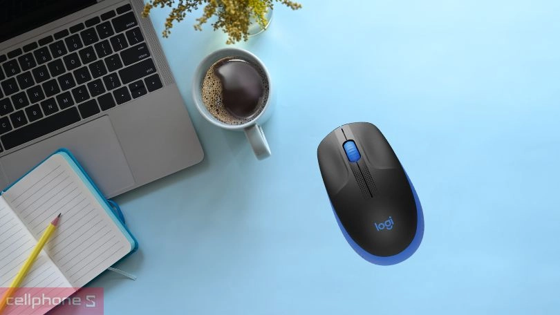 Chuột không dây Logitech M190: di chuyển chính xác, cầm nắm vừa vặn