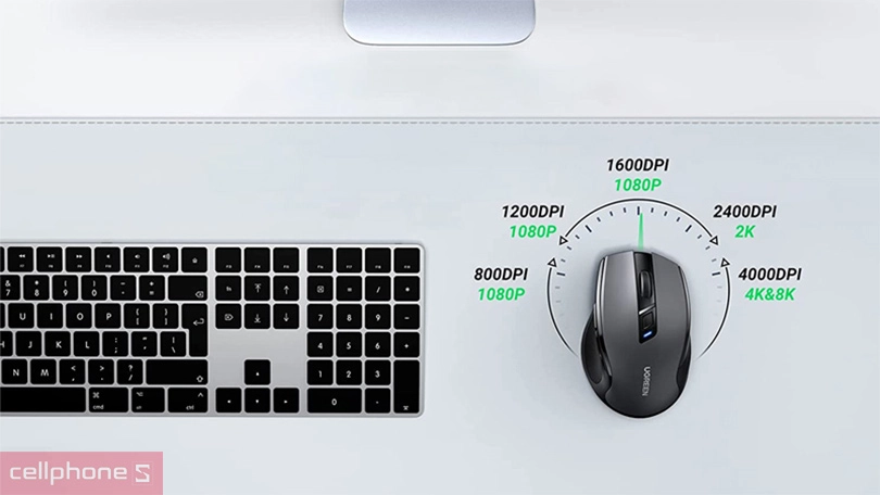 Thiết kế chuột Ugreen Silent MU006