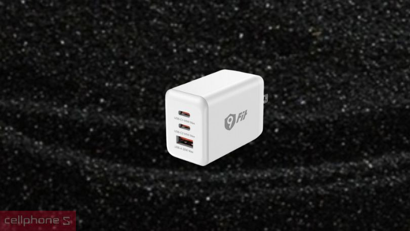 Sạc 9FIT PD 65W 1A2C GAN - sạc siêu nhanh, siêu tiện ích