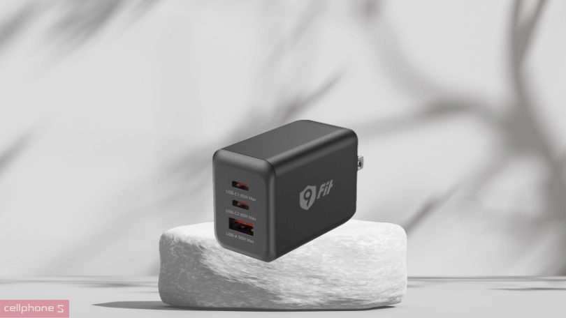 Sạc 9FIT PD 65W 1A2C GAN - sạc siêu nhanh, siêu tiện ích