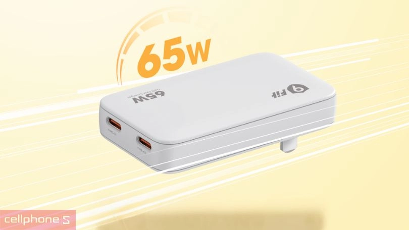 Công suất, khả năng tương thích của củ sạc 9Fit Slim PD 65W 2C GaN