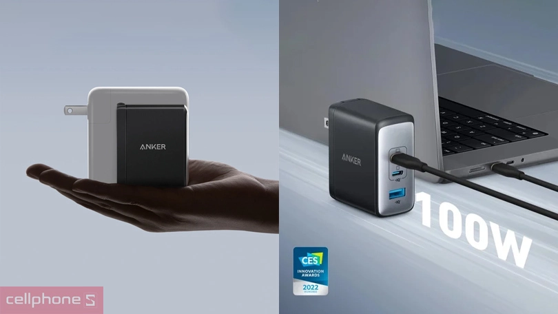 Công suất củ sạc Anker 736 Nano II 2C1A 100W B2C A2145121