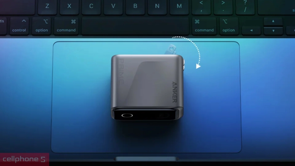 Thiết kế củ sạc Anker Prime 3 cổng USB C 160W A2678