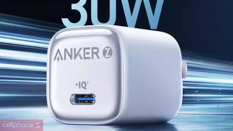 Tốc độ sạc, khả năng tương thích của củ sạc Anker Zolo 1C 30W A2698