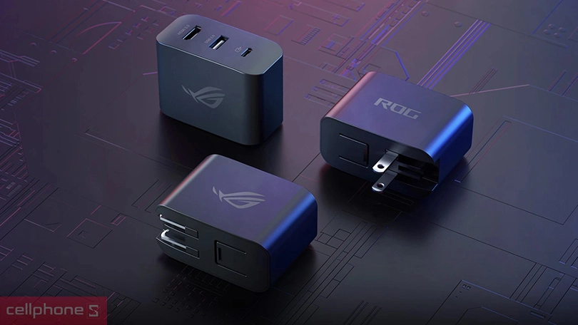 Thiết kế sạc Rog Gaming 65W