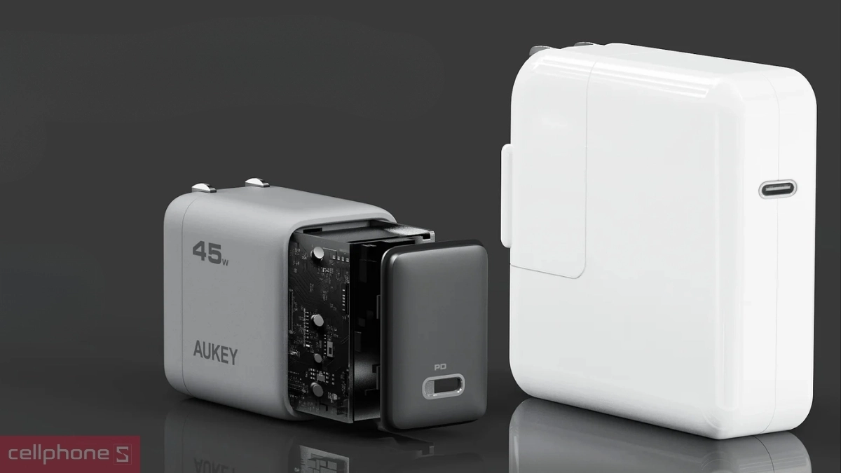 Thiết kế củ sạc nhanh Aukey PD 45W PA-C2