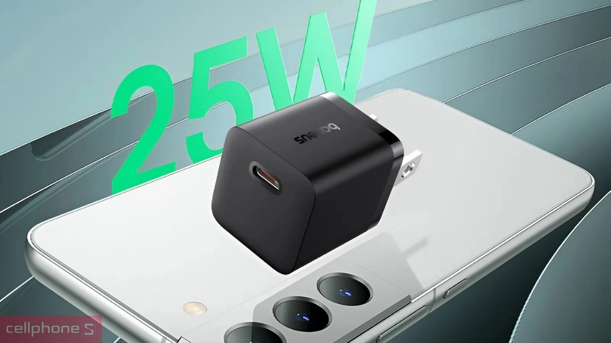 Củ sạc Baseus Type-C GaN5 (mini) 25W US – Nhỏ gọn và bền bỉ vượt trội