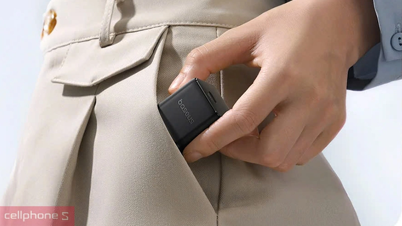 Thiết kế củ sạc nhanh Baseus Palm 1C 20W US