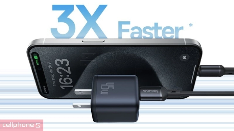 Công suất củ sạc nhanh Baseus Picogo 45W 1C US