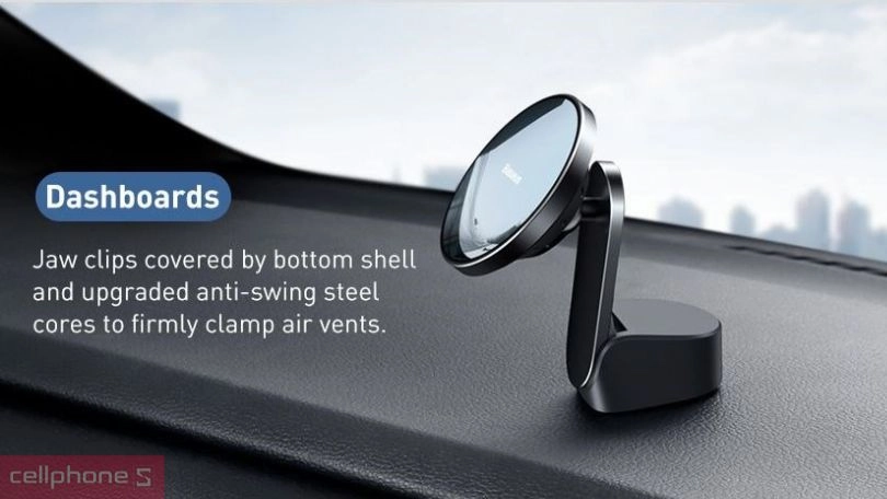 Thiết kế giá đỡ điện thoại ô tô Baseus Big Energy