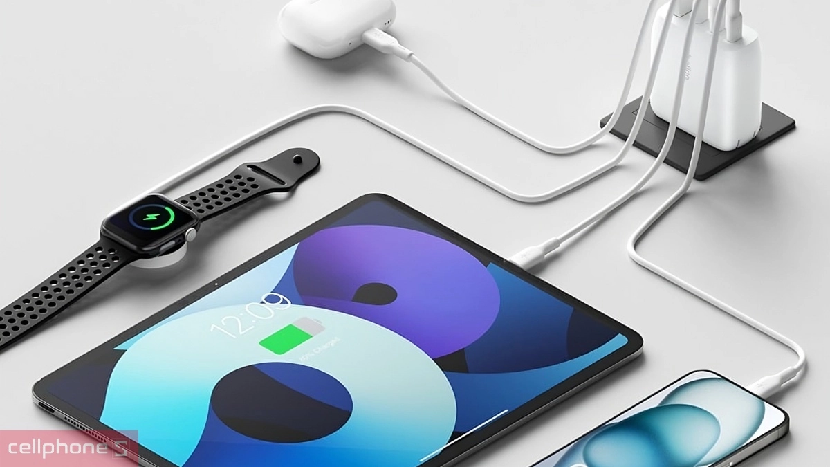 Công nghệ bán dẫn GaN và có 4 cổng sạc linh hoạt