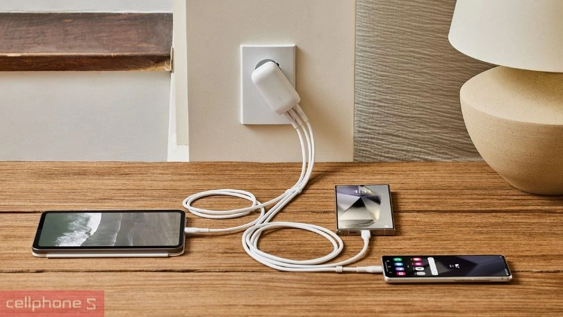 Thiết kế củ sạc Belkin 67W Trial PD3.1 PPS GaN 3 cổng USB-C