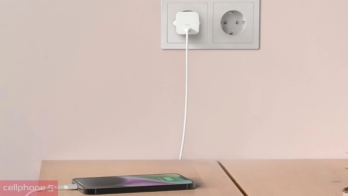 Thiết kế củ sạc nhanh Belkin Boost Charge 25W 1 cổng USB-C PD/PPS 3.1