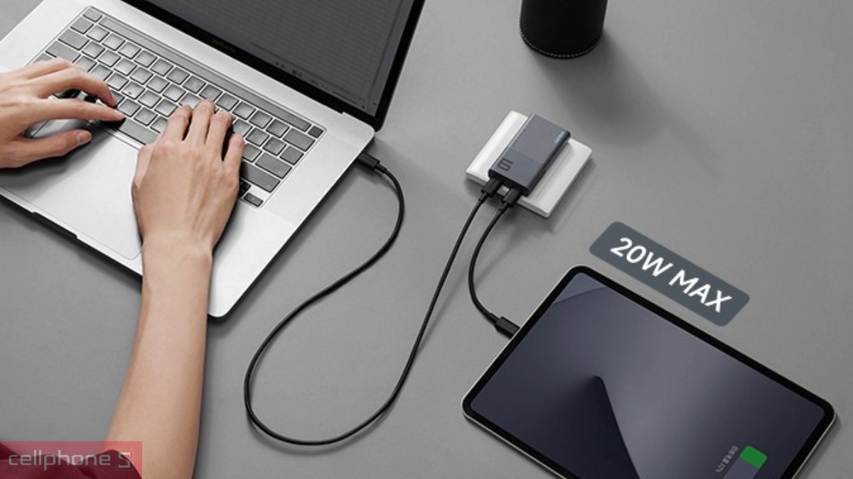 Công suất củ sạc Cuktech 6 Slim 2C 65W AD652S