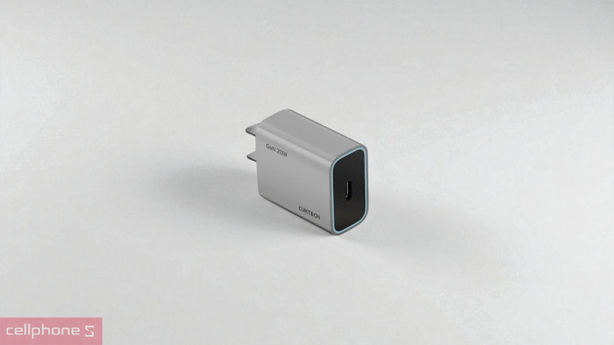 Củ sạc Cuktech GaN 1C 20W CN HA716C – Sạc tiện lợi, hiệu suất mạnh mẽ