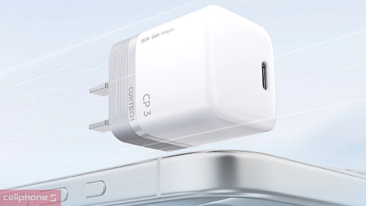 Thiết kế củ sạc Cuktech GaN 1C 40W AC301