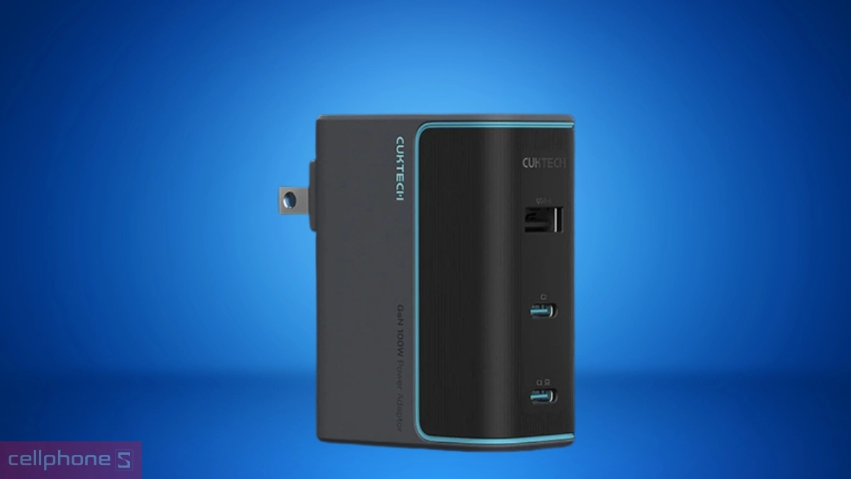 Chất liệu Củ sạc Cuktech GaN 2C1A 100W AD1003US