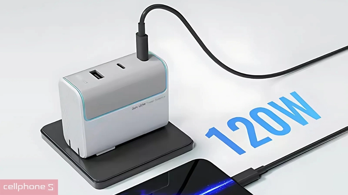 Thiết kế củ sạc Cuktech GaN 2C1A 120W (CN) AD1003