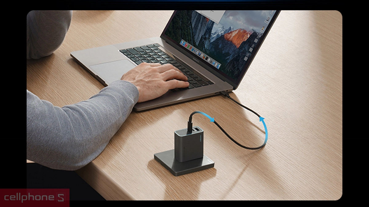 Thiết kế củ sạc Cuktech GaN 2C1A 65W (CN) AD653C