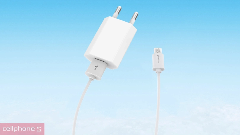 Củ sạc Devia Smart Series V3 5V 1A kèm cáp Type-C