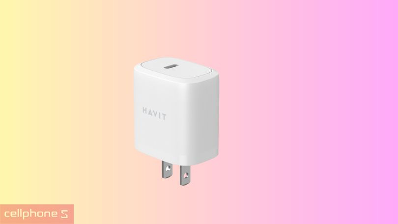 Công suất sạc Havit 2 cổng Type C 20W Type A 12W