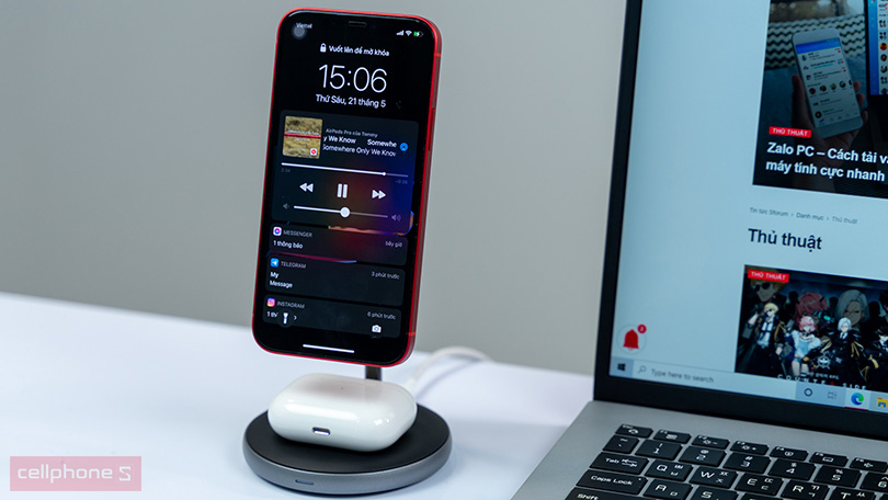 Bộ sạc không dây HyperJuice Magnetic 2 trong 1 HJ461