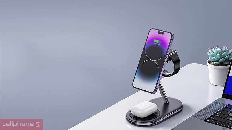 Tính năng sạc Innostyle Magstation 3 in 1 IMWC311BLK