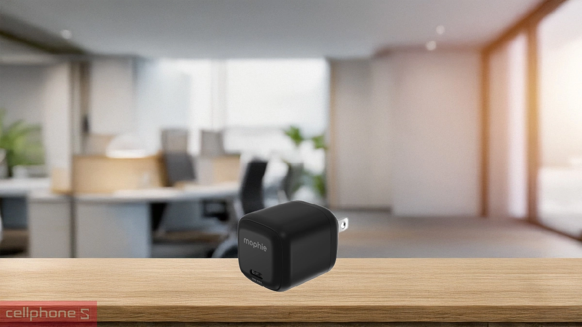 Sạc Mophie Essentials 1C GaN 30W - Hiệu suất cao, thiết kế nhỏ gọn và tiện lợi