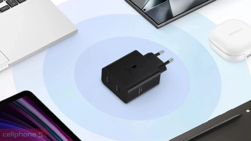 Công suất củ sạc Samsung T5020 2 cổng 50W