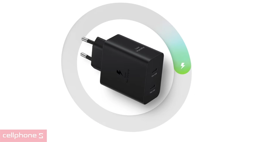 Thiết kế củ sạc Samsung T5020 2 cổng 50W