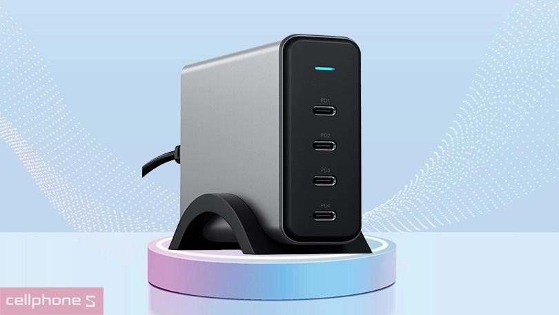 Củ sạc Satechi PD 4 cổng Type C 165W EU - Công suất vượt trội, khả năng linh hoạt