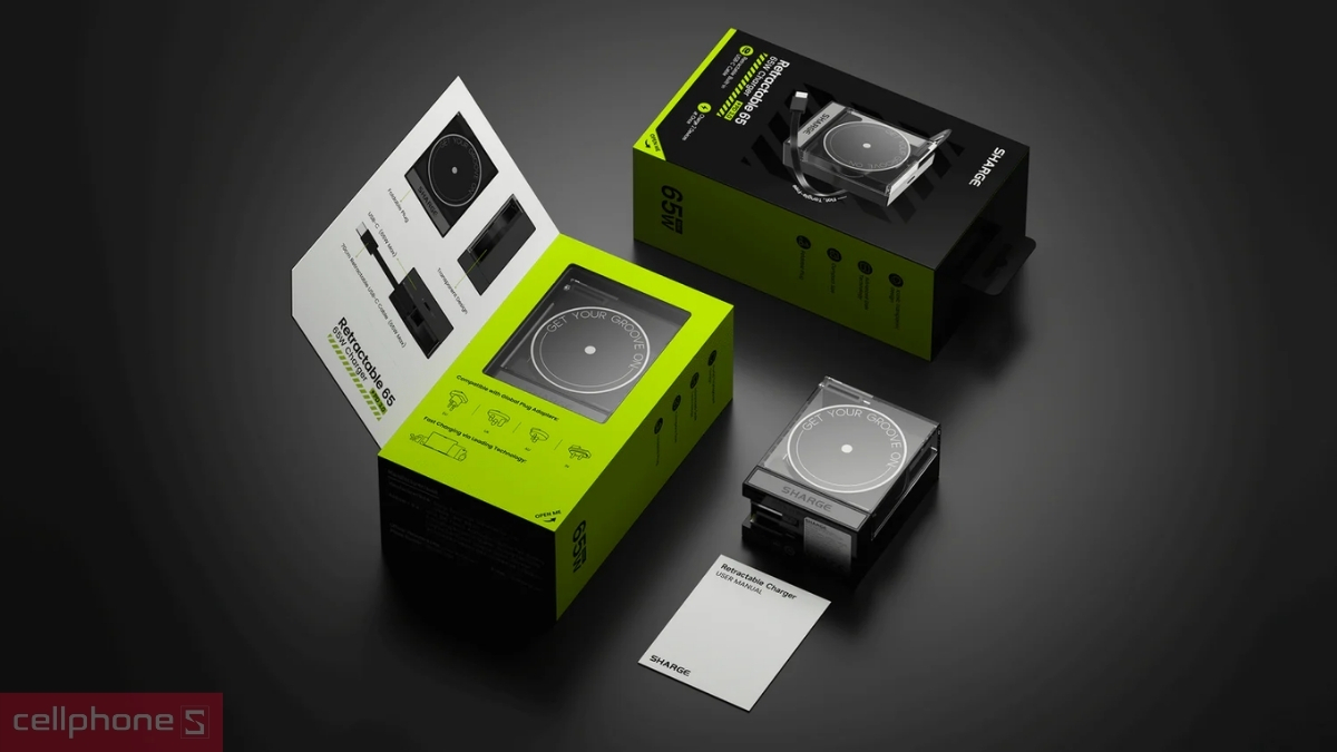 Sạc Sharge GaN 1C PD 2.0 65W