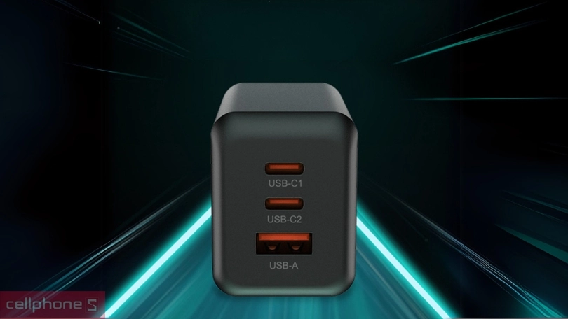 Thiết kế củ sạc StarGO 2C1A PD Gan 65W PowerGO 65