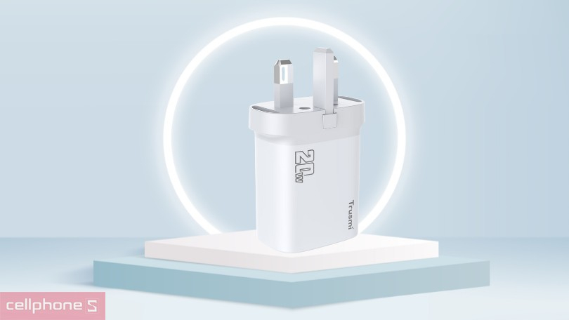 Kích thước củ sạc nhanh CH07 1A + 1C PD 20W (UK)