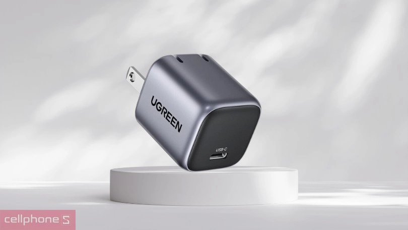 Thiết kế củ sạc Ugreen Type C GAN Nexode CD-90902 20W US