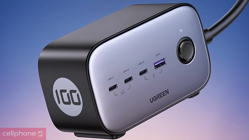 Ổ cắm điện đa năng UGREEN CD270 – Tích hợp 6 cổng đa năng