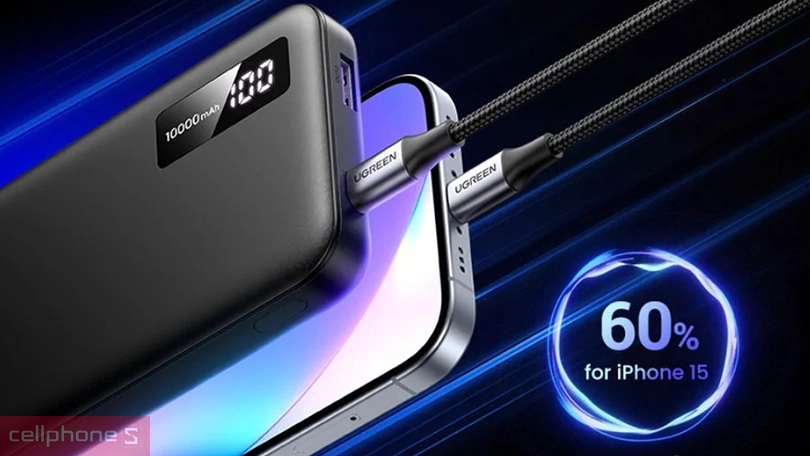 Pin sạc dự phòng Ugreen sạc nhanh hai chiều 10000mAH 20W PB311 25742
