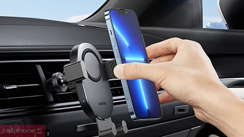 Công suất sạc không dây Ugreen kết hợp giá đỡ trên ô tô CD256