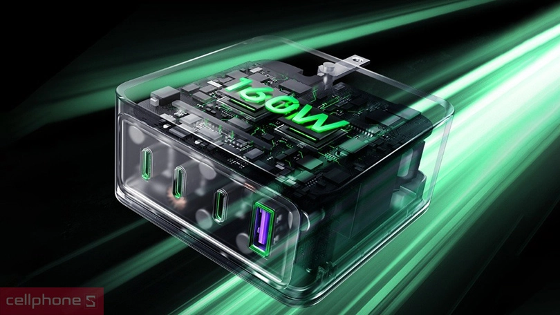 Công nghệ sạc nhanh UGREEN X763 Nexode Pro 4 cổng GaN US 160W