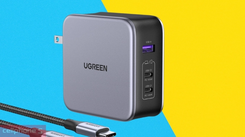 Đánh giá Sạc Ugreen GaN Nexode 3 cổng 140W CD289