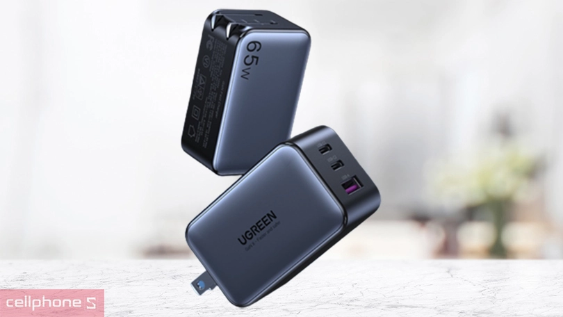 Đánh giá sạc Ugreen GaN Nexode 3 cổng 65W CD244 10334