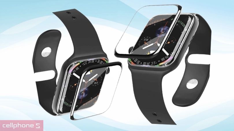Đánh giá kính cường lực Apple Watch 45mm Wiwu full viền
