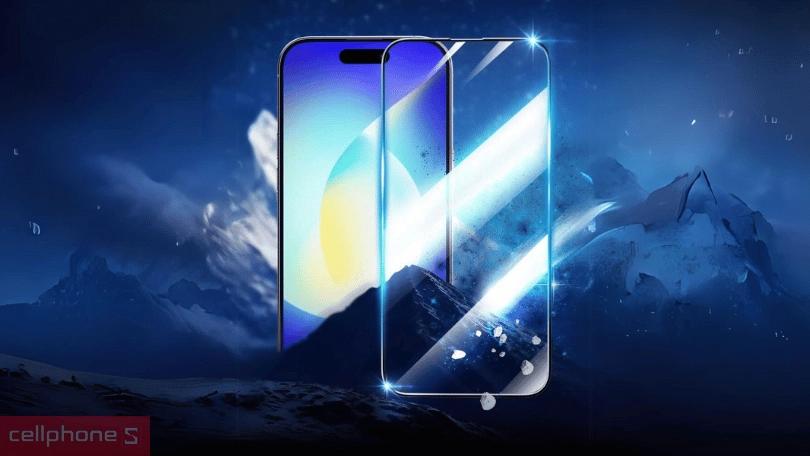 Kính cường lực iPhone 15 KASR - Bảo vệ màn hình điện thoại