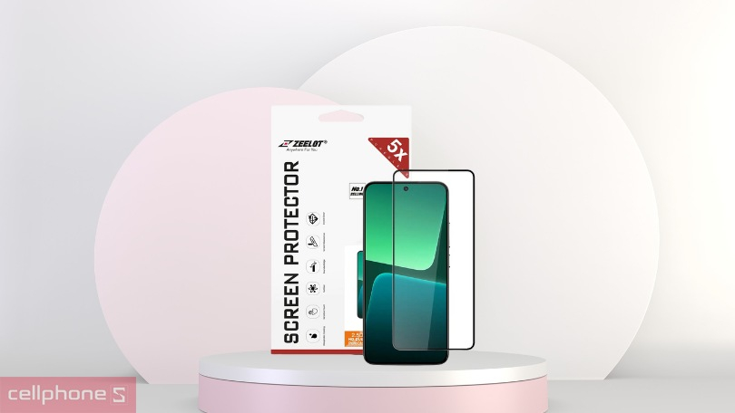 Thiết kế dán cường lực Xiaomi Note 13 Pro Zeelot Full