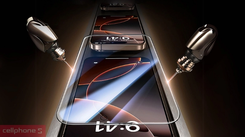 Thiết kế siêu mỏng, độ cứng 9H